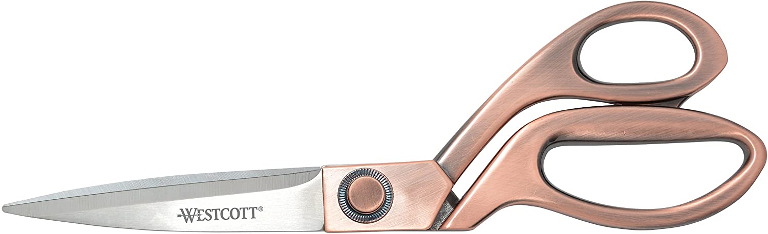 8" Bent Vintage Copper Scissors