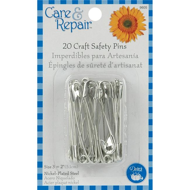 Dritz Care and Repair Craft Safety Pins 20pcs