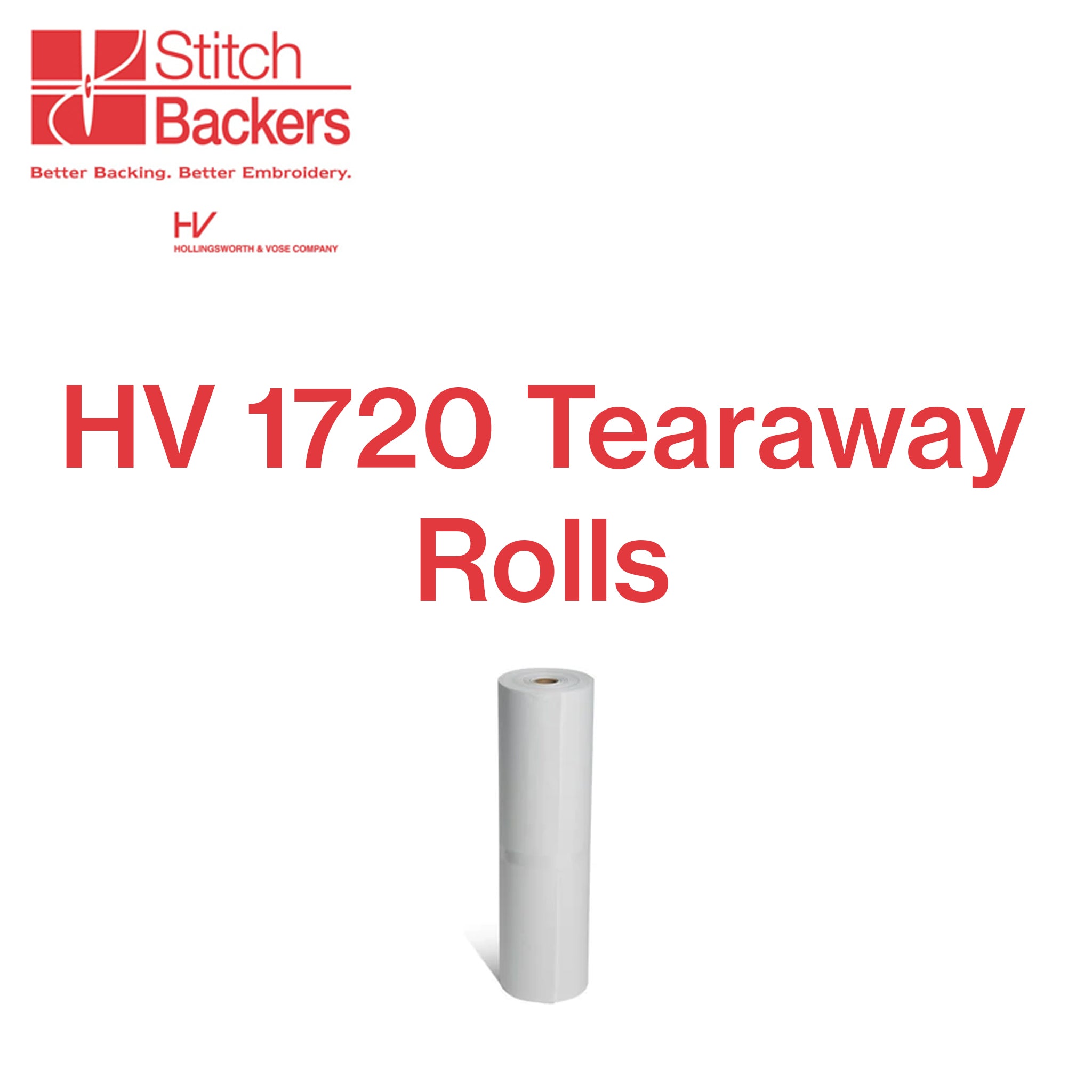 HV 1720 Tearaway/Washaway 1.5oz Rolls