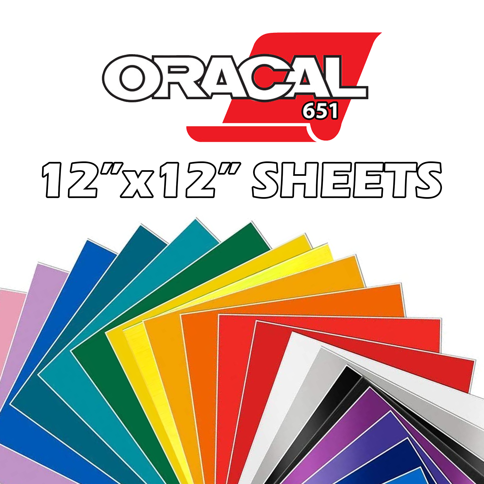 Oracal 651 Adhesive 12" x 12" Sheets
