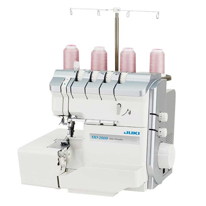Juki MO-2800 2/3/4 Air Threading Overlock with Differential Feed and Rolled Hem