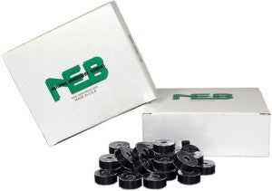 NEBS Plastic Sided Prewound L Bobbin 10 pack Black