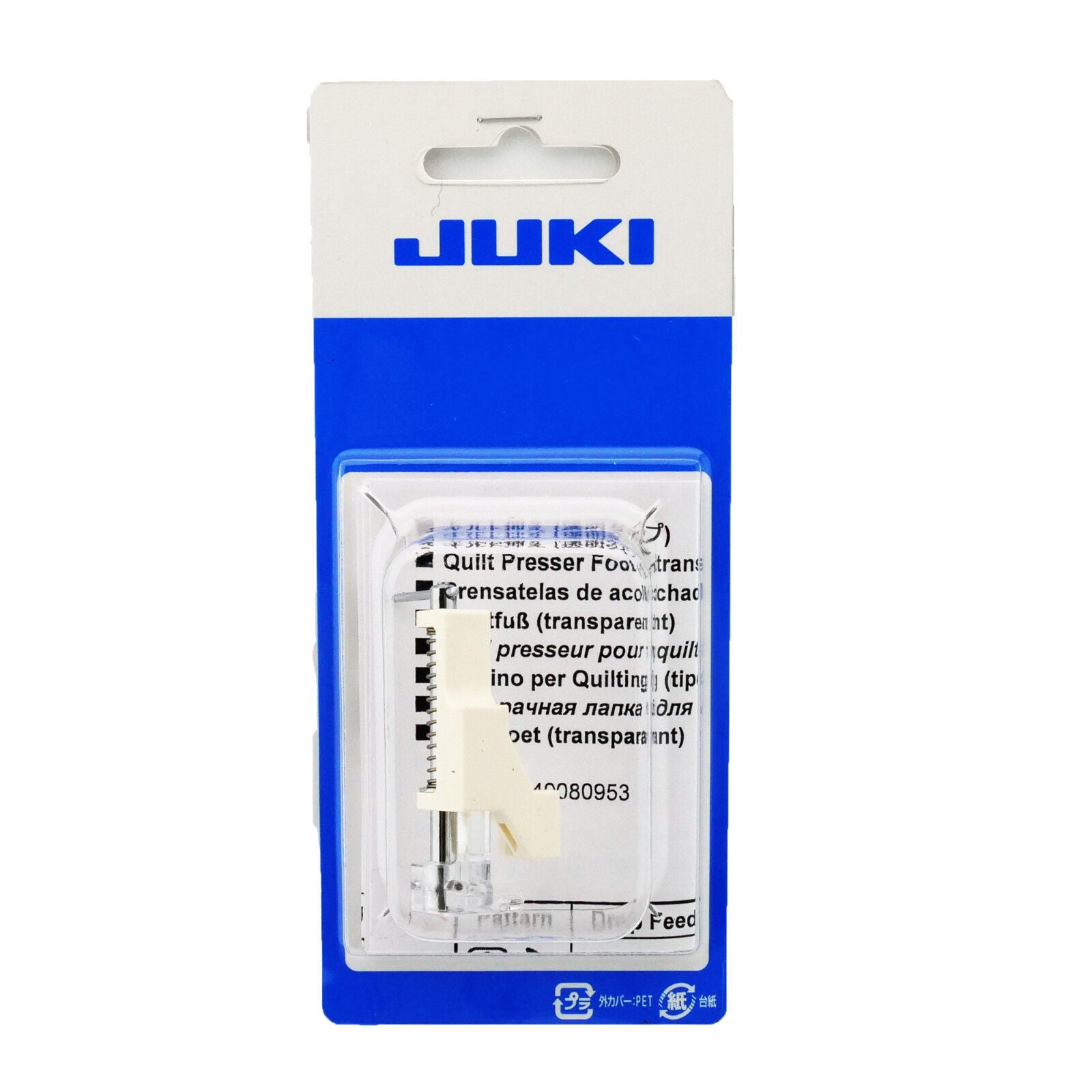 Juki Transparent Quilt Presser Foot (zigzag type) 40080953