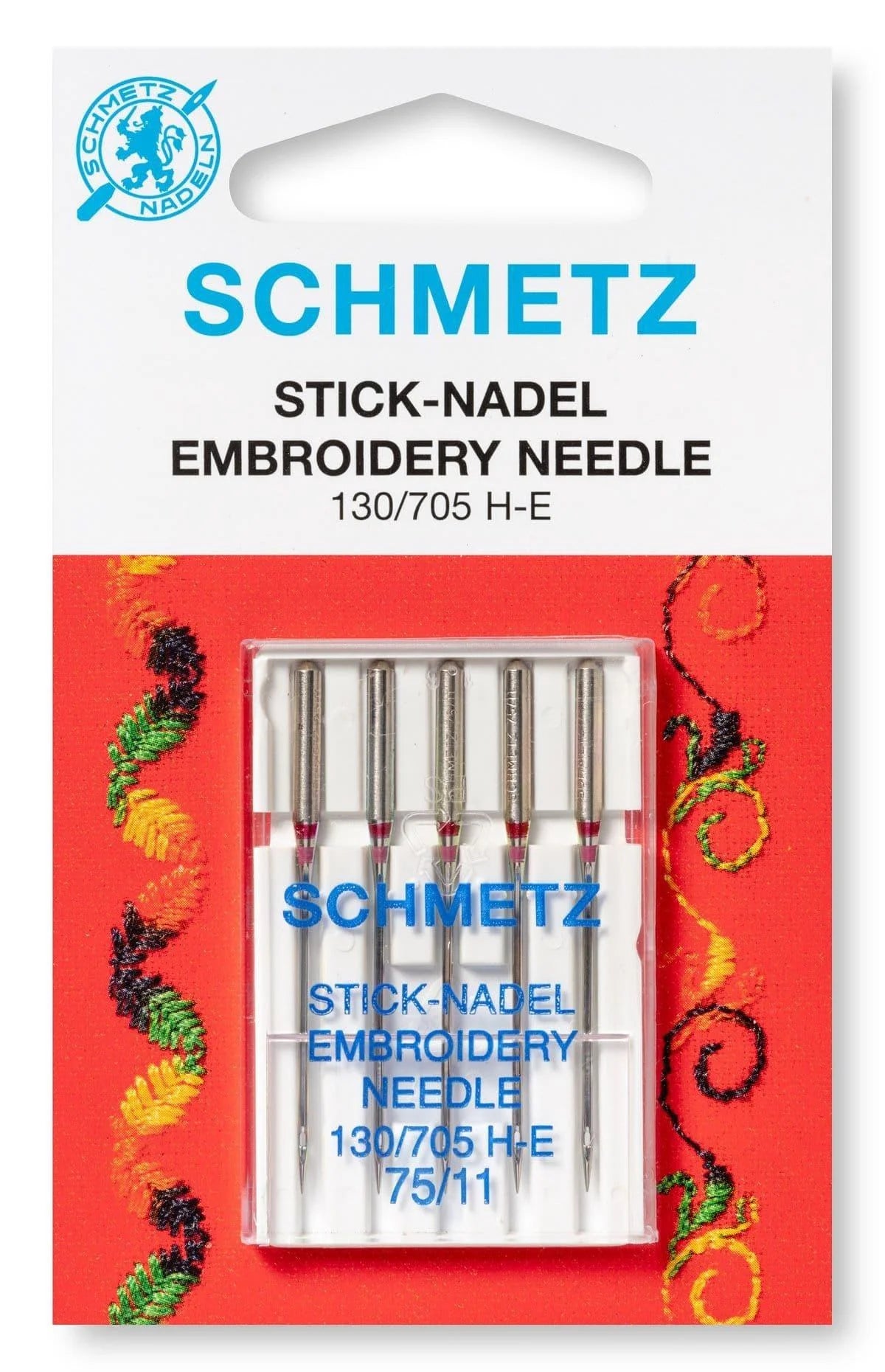 Schmetz Gold Stick-Nadel Machine Embroidery Needle - Size 75/11